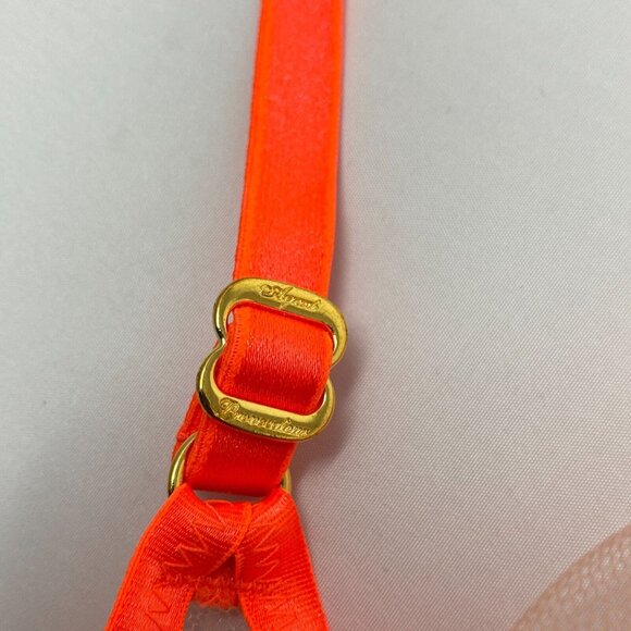 Agent Provocateur Zella Neon Orange Bra NWT - Picture 10 of 13